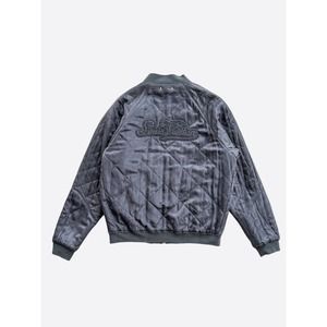 Louis Vuitton Navy Embroidered Reversible Bomber Jacket